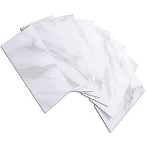 AULIGET 100-Piece Peel and Stick Marble Look Tiles