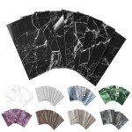 Peel and Stick Black Marble Subway Wall Tiles