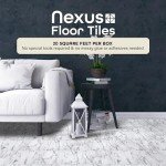 Bianco Marble Peel and Stick Vinyl Floor Tiles
