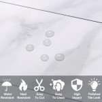 AULIGET 100-Piece Peel and Stick Marble Look Tiles