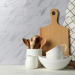 AULIGET 100-Piece Peel and Stick Marble Look Tiles