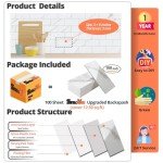 Peel and Stick Glossy White Subway Tile Set