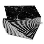 Black Marble Peel and Stick Backsplash Tiles 16pcs