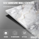 10pcs Self-Adhesive Marble Peel and Stick Wall Panels
