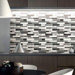 Art3d 10-Sheets Peel and Stick Kitchen Backsplash Tiles, 12"x12" Self-Adhesive Marble Grey Wall Tiles for Kitchen and Bathroom