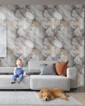 20pcs Peel and Stick Marble Wall Tiles - Gold