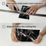 Black Marble Peel and Stick Backsplash Tiles 16pcs