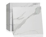 DEKKOR 10-Sheet Peel and Stick Marble, 12 in. x 12 in. Backsplash Waterproof Tile Stick on Wall for Kitchen, Bathroom, Living Room, Bedroom (White Carrara Marble)
