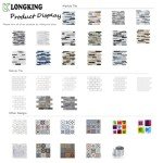 LONGKING Marble Peel and Stick Backsplash for Kitchen, 3D Adhesive Tile Backsplash for Kitchen, Bathroom, Wall Tile, 10 Sheets, 12" x 12"