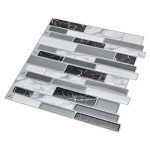 Art3d 10-Sheets Peel and Stick Kitchen Backsplash Tiles, 12"x12" Self-Adhesive Marble Grey Wall Tiles for Kitchen and Bathroom