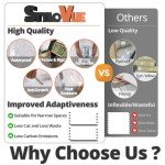 StyloVue 20 Sheets Peel and Stick Backsplash for Kitchen, White Marble with Metal Silver Look Stick on Tile Upgrade Your Kitchen Backsplash, RV, Fireplace