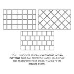 DEKKOR 10-Sheet Peel and Stick Marble, 12 in. x 12 in. Backsplash Waterproof Tile Stick on Wall for Kitchen, Bathroom, Living Room, Bedroom (White Carrara Marble)