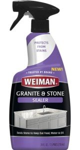 Weiman Granite & Stone Sealer Spray - Protects Kitchen Countertops, Sinks, Showers, Vanities & Floors From Stains - For Granite, Quartz, Marble, Tile, Limestone, Slate - Water Based, 24 oz