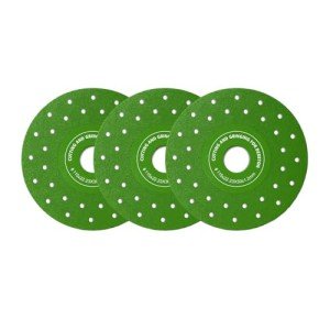 Diamond Saw Blades 100mm/4 Vacuum Brazed Ultra-Thin Multi-Pore Abrasive Discs for Cutting Porcelain, Glass, Ceramic Tile, Granite, Marble 3PACK