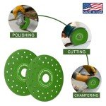 Diamond Saw Blades 100mm/4 Vacuum Brazed Ultra-Thin Multi-Pore Abrasive Discs for Cutting Porcelain, Glass, Ceramic Tile, Granite, Marble 3PACK