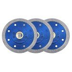 GoYonder 3 Pack 4 Inch Super Thin Diamond Saw Blade for Cutting Porcelain Tiles,Granite Marble Ceramics (4")