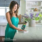 Weiman Disinfectant Granite Daily Clean & Shine (2 Pack with Polishing Cloth) Safely Clean Disinfect and Shine Granite Marble Soapstone Quartz Quartzite Slate Limestone Corian Laminate Tile Countertop