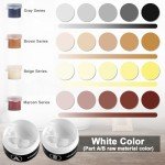 LANBOKIT Tile, Granite and Marble Repair Kit(Color Match), 3.7 OZ Tub and Fiberglass Shower Repair Kit with Strong Adhesion, Porcelain Stone Repair Kit for Cracks, Holes, Chips, Scratches, Dents