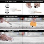 LANBOKIT Tile, Granite and Marble Repair Kit(Color Match), 3.7 OZ Tub and Fiberglass Shower Repair Kit with Strong Adhesion, Porcelain Stone Repair Kit for Cracks, Holes, Chips, Scratches, Dents