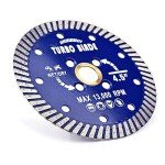 4.5" Diamond Turbo Blade Granite Diamond Blade for Granite Marble Porcelain Tile Wet/Dry Cutting