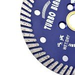 4.5" Diamond Turbo Blade Granite Diamond Blade for Granite Marble Porcelain Tile Wet/Dry Cutting