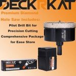 2-1/2 Inch Diamond Hole-Saw Bits with Pilot Drill Bit - 2pc 2-1/2" Diamond Tipped Tile Hole Saws with Guiding Bit Accurate Drilling for Porcelain Tile Ceramic Pottery Granite Stone Glass Bottles 65mm