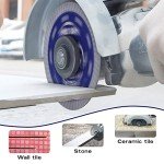 4.5" Diamond Turbo Blade Granite Diamond Blade for Granite Marble Porcelain Tile Wet/Dry Cutting