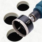 2-1/2 Inch Diamond Hole-Saw Bits with Pilot Drill Bit - 2pc 2-1/2" Diamond Tipped Tile Hole Saws with Guiding Bit Accurate Drilling for Porcelain Tile Ceramic Pottery Granite Stone Glass Bottles 65mm