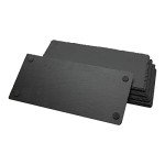 GHYTMTHOT 6 Pack 10 x 8 Inch Slate Cheese Board and Charcuterie Plates - Individual Stone Plates for Cheese, Meat, Appetizers