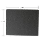 GHYTMTHOT 6 Pack 10 x 8 Inch Slate Cheese Board and Charcuterie Plates - Individual Stone Plates for Cheese, Meat, Appetizers