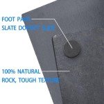 INOSCIND 2 Pack Reptile Basking Platform 11.8 × 6" + 4", Reptile Slate, Basking Rock, Slate Tiles Rocks for Reptiles,Terrarium Bowls for Bearded Dragon Tortoise Turtle Ball Python Snake Lizard Gecko