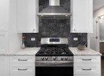 StyloVue 100 Pieces Peel and Stick Backsplash for Kitchen, 3" x 6" PVC Subway Tile 2025 Upgraded Black Slate Backsplash Stick on Tile Elevate Kitchen Fireplace RV