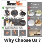 StyloVue 100 Pieces Peel and Stick Backsplash for Kitchen, 3" x 6" PVC Subway Tile 2025 Upgraded Black Slate Backsplash Stick on Tile Elevate Kitchen Fireplace RV