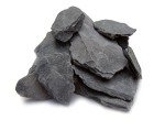 Natural Slate Stone 1 to 3 Inches - USA Sourced and Packaged for Aquascaping Aquariums, Terrariums, Paludariums, Reptile Enclosure, Wargaming, Models, Mosaic Art, Miniature Fairy Gardens (5lbs Grey)