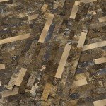 StyloVue 20 Sheets Peel and Stick Backsplash for Kitchen, Rust Slate with Metal Gold Look Stick on Tile Upgrade Your Kitchen Backsplash, RV, Fireplace