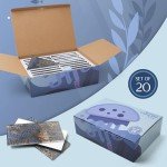 Blujellyfish Glass Subway Tile 3x6 Inch Antique Blue Tiles for Kitchen Backsplash Bathroom Accent Wall Glass Mosaic Tile (Pack of 20)