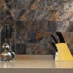 AULIGET 6" x 12" Rust Slate Peel and Stick Backsplash Wall Tiles, PVC Faux Stone Stick on Tiles for Backsplash Kitchen, Bathroom, Laundry Room, Camper, Fireplace (Pack of 20)