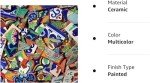 MEXTILES - Broken Mexican Talavera Tiles Handmade Mix Designs 10 Pounds