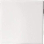 Daltile Semi Gloss 4-1/4 in. x 4-1/4 in. White Ceramic Bullnose Wall Tile (Single Piece Listing)