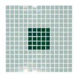URBN Contemporary Emerald Green Iridescent Glass Mosaic Tile for Indoor and Outdoor - Sample Tile (4-1/3 inches x 4-1/3 inches, 0.13 SQ FT)