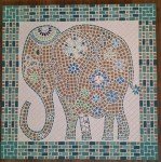 500PCS / 1.1LB Square Ceramic Mosaic Tiles, 0.4 x 0.4 inch Handmade Making Creative Micro Mosaic Tiles for DIY Art and Home Decorations (Iridescent Green)