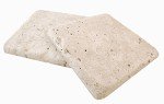 Walnut 4x4 Tumbled Travertine Floor Backsplash 9 Piece Pack