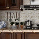 Yipscazo 20 Sheets Peel and Stick Stone Metal Tile Backsplash, Stick on Tiles for Backsplash Kitchen, Bathroom, Laundry Room, Camper, Fireplace (12'' X 12'', Ecru)