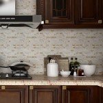 Yipscazo 20 Sheets Peel and Stick Stone Metal Tile Backsplash, Stick on Tiles for Backsplash Kitchen, Bathroom, Laundry Room, Camper, Fireplace (12'' X 12'', Ecru)