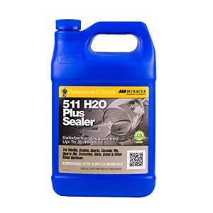 Miracle Sealants 511 H2O Plus Advanced Penetrating Sealer for Countertops, Stone, Tile & Grout, Gallon