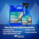 Miracle Sealants Miracle Heavy Duty Non-Acidic Cleaner, Tile & Stone Cleaner & Grout Haze Remover, Quart