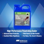Miracle Sealants 511 H2O Plus Advanced Penetrating Sealer for Countertops, Stone, Tile & Grout, Gallon