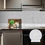 MOONFUN 50-Pieces Thick PVC Subway Tile,4"x 8" Peel and Stick Backsplash Wall Tiles,Natural Stone White Self-Adhesive Backsplash for Kitchen,Bathroom,Living Rooms,Fireplace,RV(11.11 Sq. Ft. Coverage)