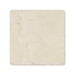 Crema Marfil Spanish Marble 4 X 4 Subway Field Tile, Tumbled