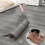Chejiaye Luxury Thicken Wood Grain Peel and Stick Floor Tiles 17.72" x 118" Self-Adhesive Vinyl Flooring Roll-DIY Easy for Wall and Floor,Hard Surface/Waterproof/Anti Slip/Anti Dent(Grey 14.5 Sq.Ft.)